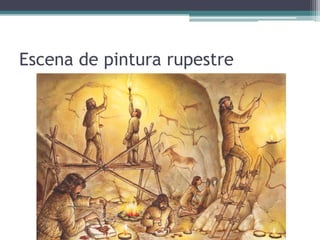 Escena de pintura rupestre
 