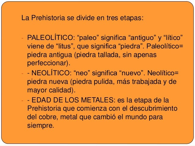 La Prehistoria 5 Primaria