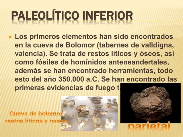 La prehistoria en la Comunidad Valenciana. PPT