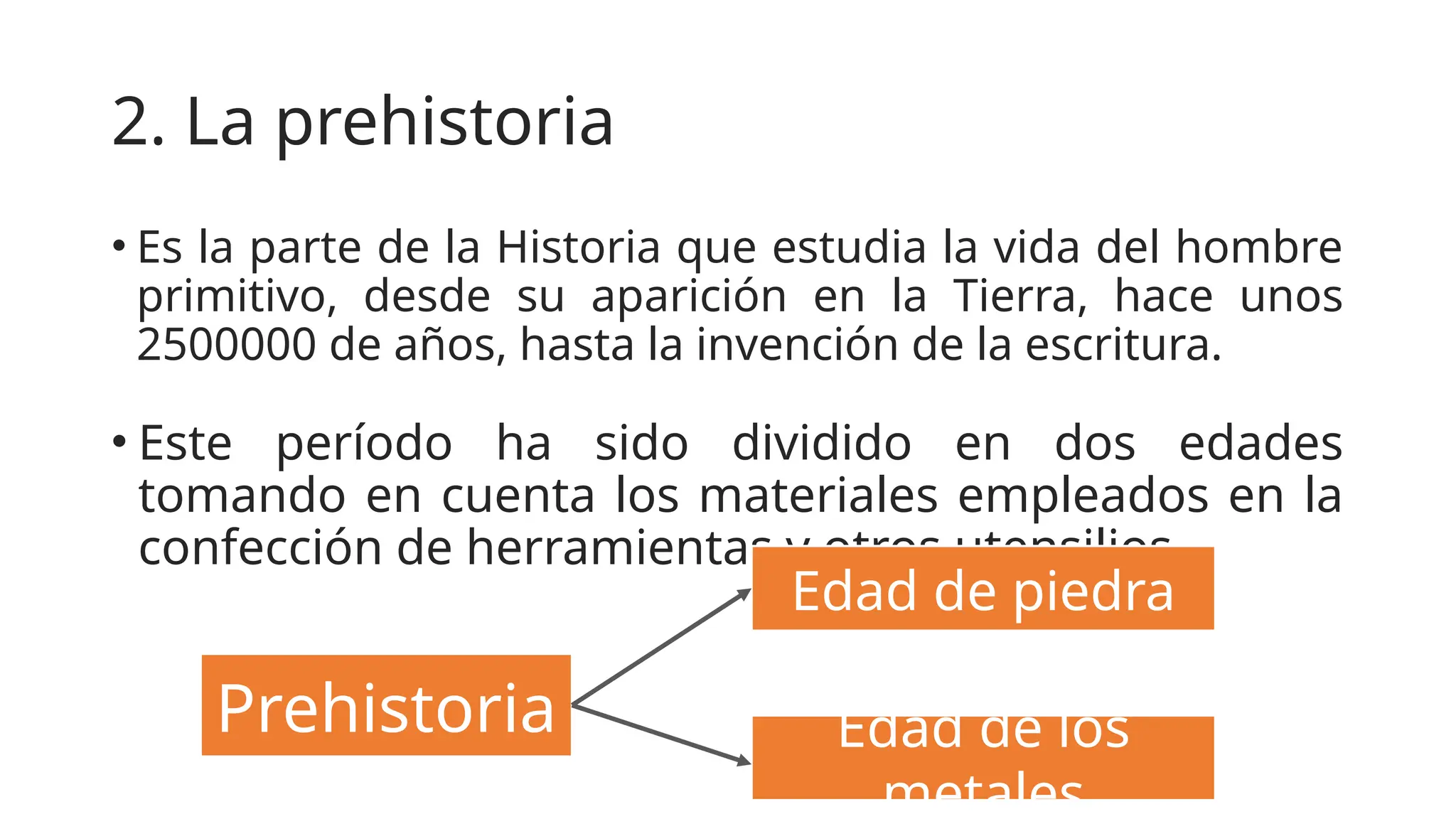 LA PREHISTORIA. Paleolítico, neolítico y edad de los metales | PPTX