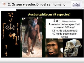 09
2. Origen y evolución del ser humano
 