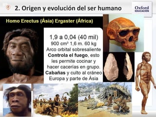09
2. Origen y evolución del ser humano
 