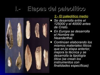La prehistoria paleolitico