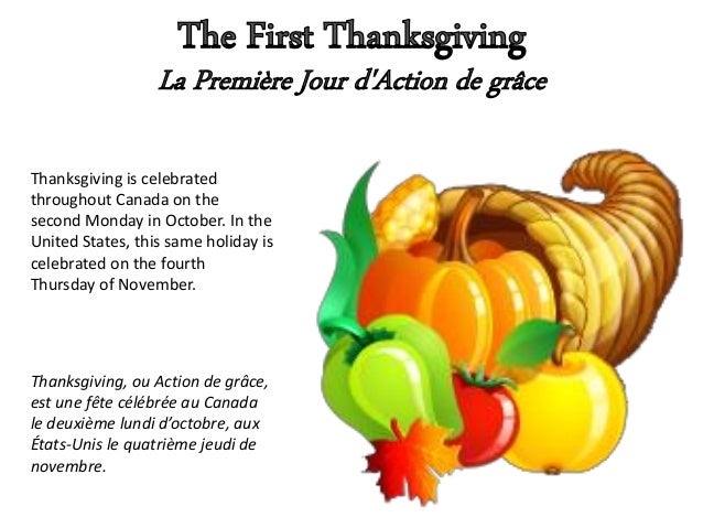 La première jour d'action de grâce - The First Thanksgiving