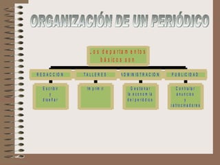 ORGANIZACIÓN DE UN PERIÓDICO 