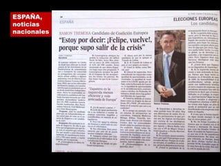 3. Organización de los contenidosEn las páginas interiores del periódico, los contenidos se organizan en SECCIONES:Espacios reservados para tratar determinados temas.Algunas SECCIONES son: