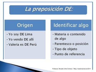 Profesora: Micaela Uribe Córdova / Blog: maestrosenaccion2011
 