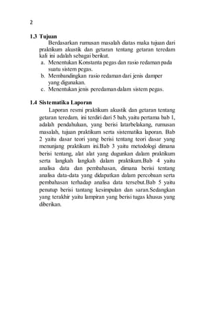 Lapres Akustik & Getaran [Geteran Teredam] | DOCX