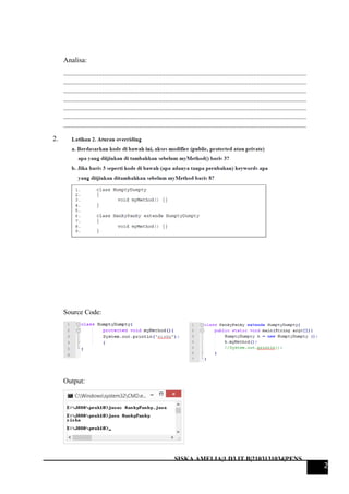 PBO - Inheritance 1 | DOC
