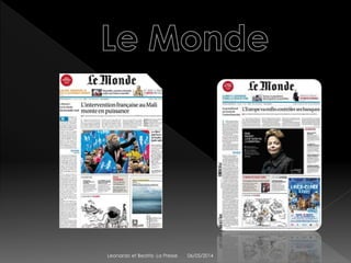 06/05/2014Leonardo et Beatriz- La Presse