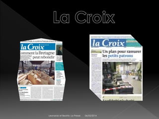 06/05/2014Leonardo et Beatriz- La Presse