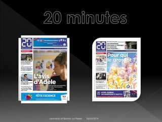 06/05/2014Leonardo et Beatriz- La Presse