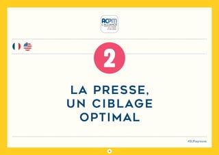 11
#DLPlapreuve
la presse,
un ciblage
optimal
2
 