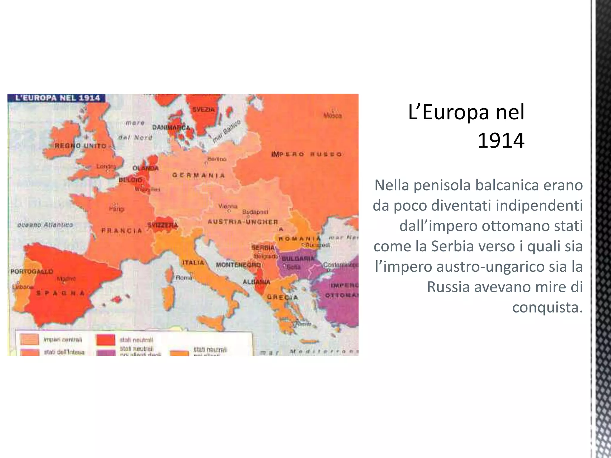 La prima guerra mondiale | PPTX