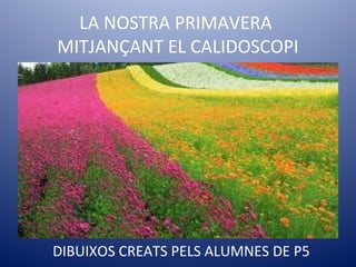 LA NOSTRA PRIMAVERA
MITJANÇANT EL CALIDOSCOPI
DIBUIXOS CREATS PELS ALUMNES DE P5
 