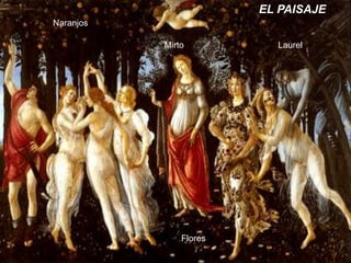 EL PAISAJE
Naranjos

           Mirto          Laurel




               Flores
 