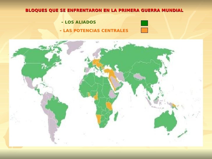 Paises Afectados En La Primera Guerra Mundial
