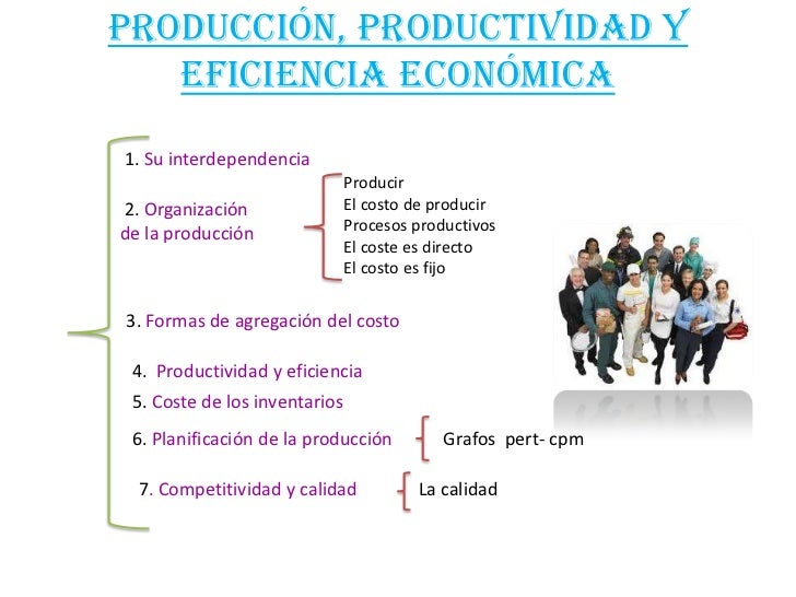 La producción y productividad