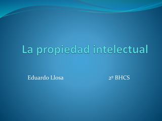 Eduardo Llosa 2º BHCS
 