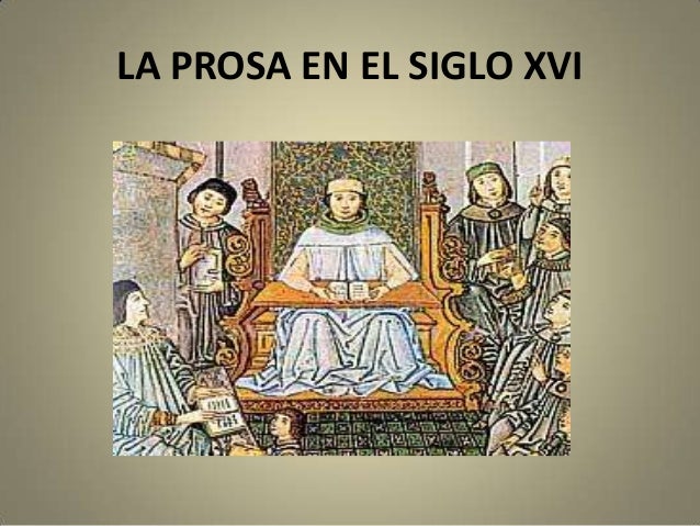 La prosa renacentista