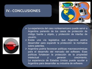 La protección  juridica del software en argentina ¿