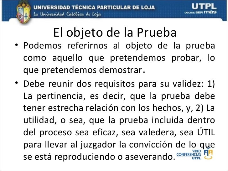 La prueba en el proceso penal