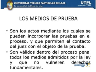 La prueba en el proceso penal | PPT