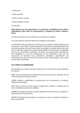 La psicología del color