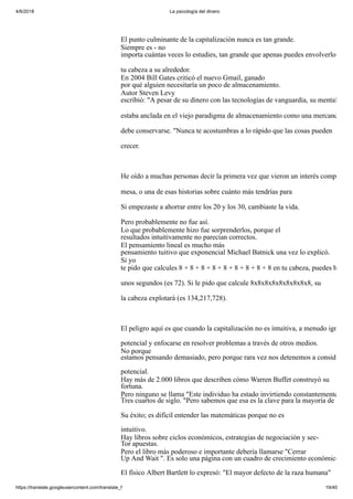 La psicología del dinero, aprende a mejorar tu relacion con el dinero | PDF