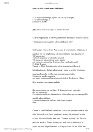 La psicología del dinero, aprende a mejorar tu relacion con el dinero | PDF