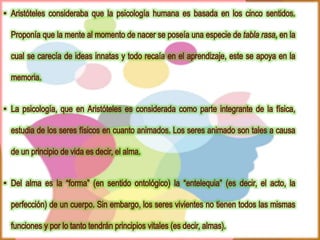 LA PSICOLOGIA DE ARISTOTELES