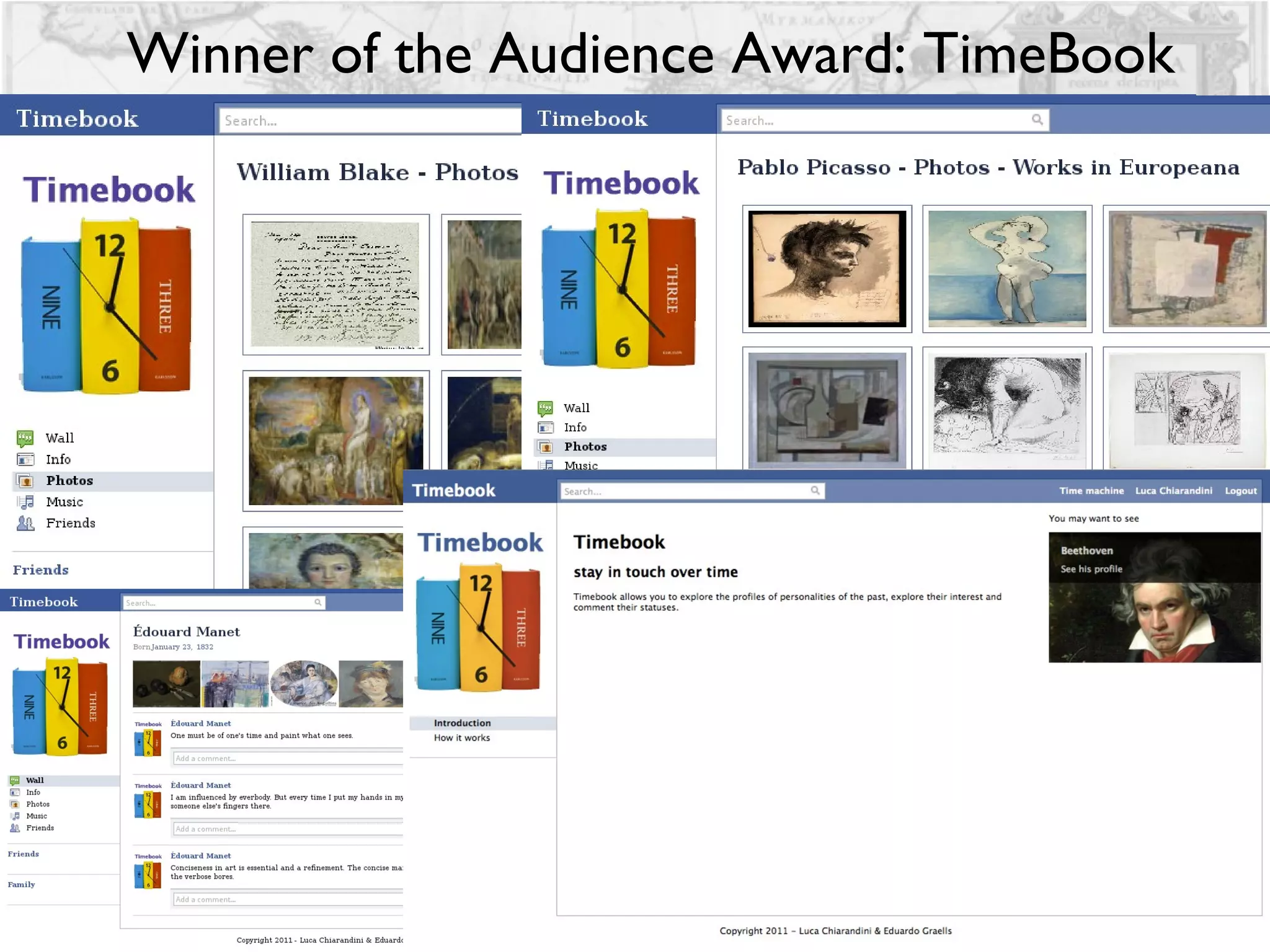 Winner of the Audience Award: TimeBook 
