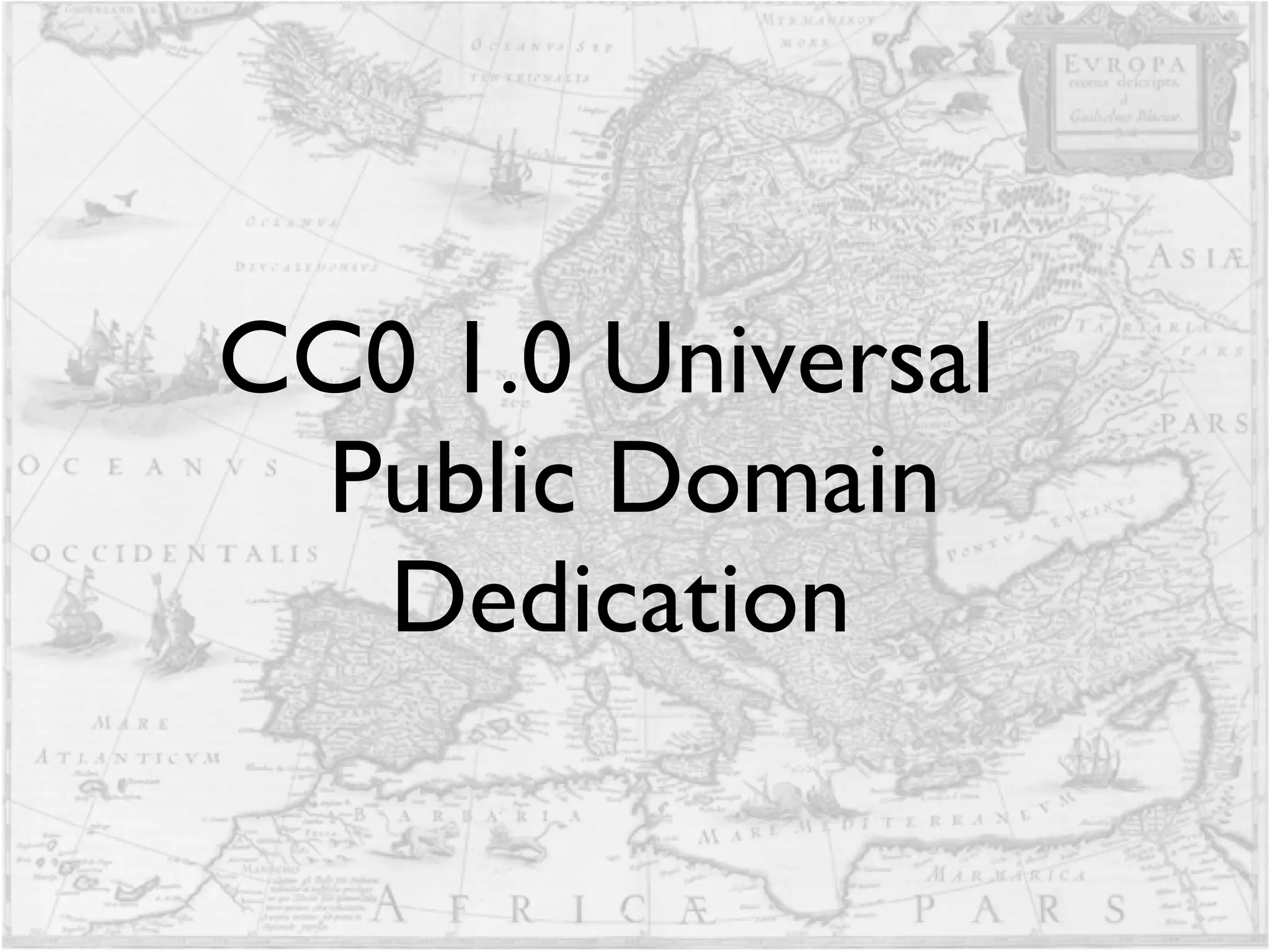 CC0 1.0 Universal  Public Domain Dedication  