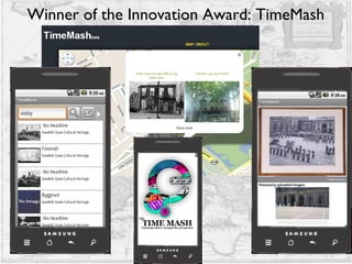 Winner of the Innovation Award: TimeMash 