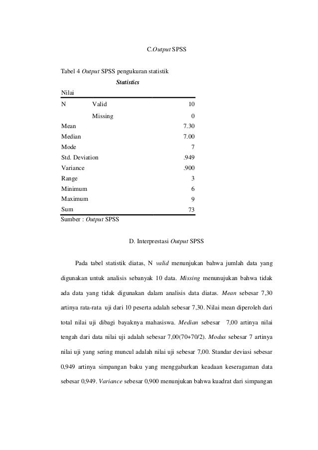 Contoh laporan statistika dan komputasi