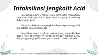 Case Report on Acute Kidney Injury from Jengkol Acid Intoxication | PPTX