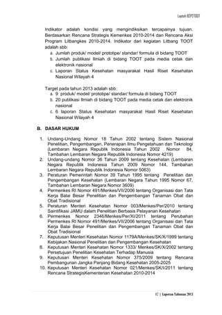 Laporan Tahunan 2013