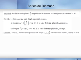 Séries de Riemann
 