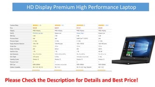 Please Check the Description for Details and Best Price!
HD Display Premium High Performance Laptop
 