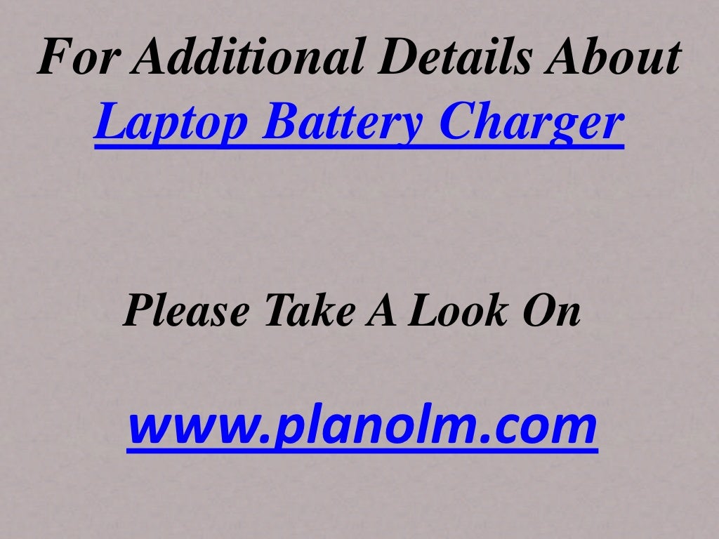 Laptop battery charger