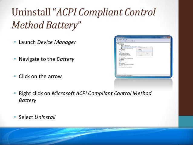 microsoft acpi compliant control method battery download