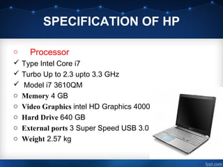 Laptop i7 | PPT