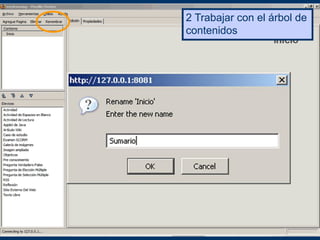 2 Trabajar con el árbol de
contenidos
 