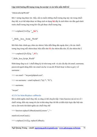 Lập trình hướng đối tượng trong Javascript và các kiểu mẫu thiết kế | PDF
