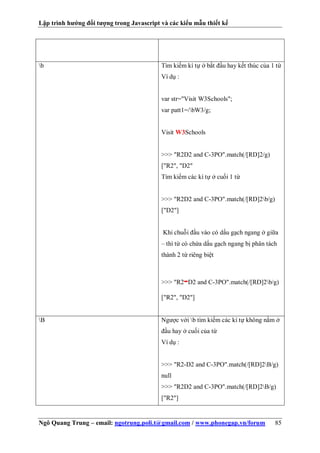 Lập trình hướng đối tượng trong Javascript và các kiểu mẫu thiết kế | PDF