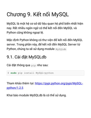 MySQLdb
pip
$ sudo pip install MySQL-python
 