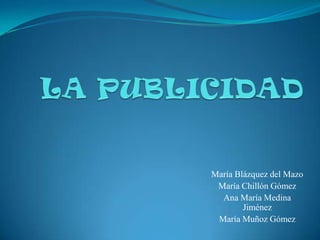 María Blázquez del Mazo
 María Chillón Gómez
  Ana María Medina
        Jiménez
 María Muñoz Gómez
 