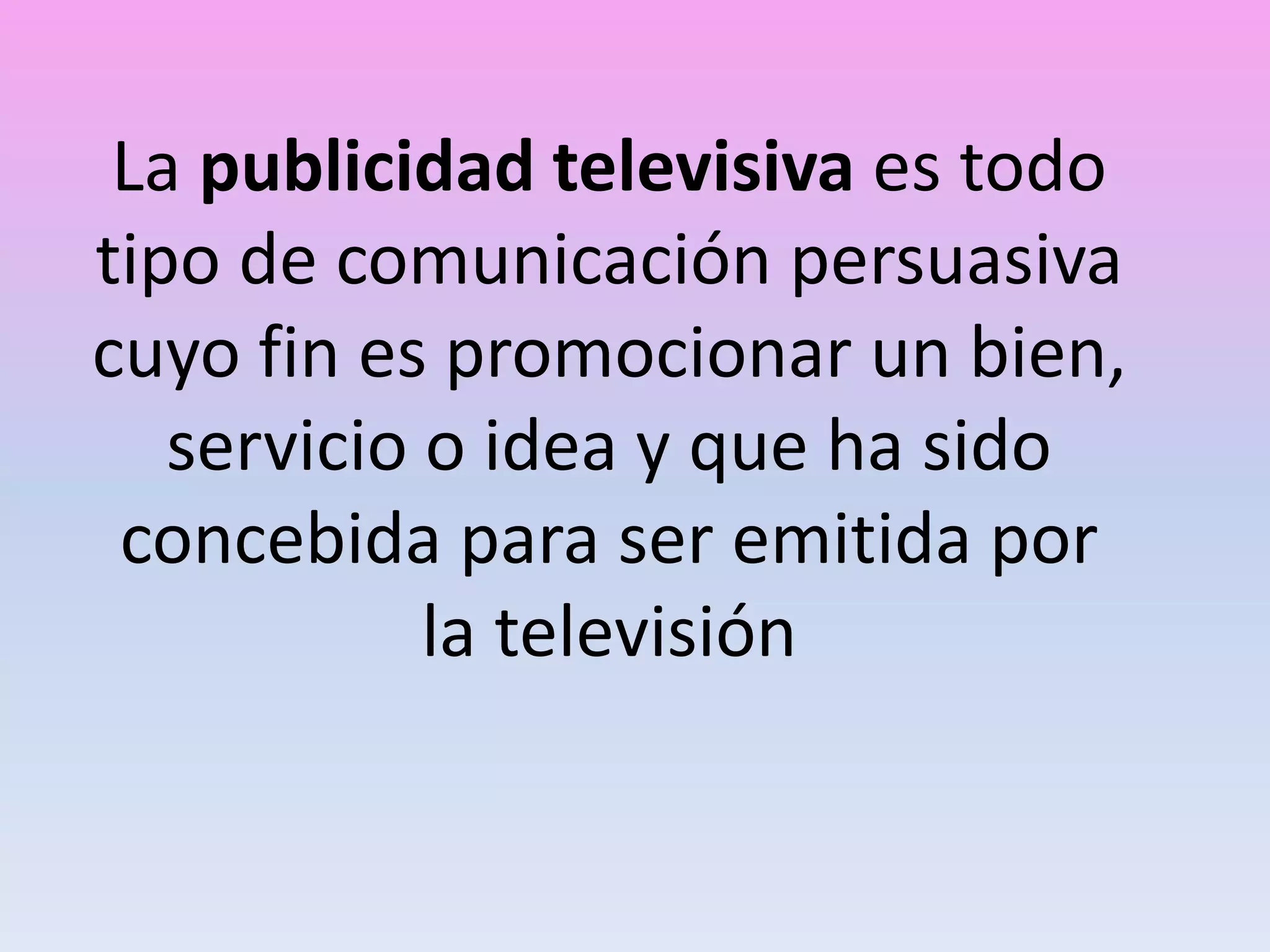 La publicidad en la tv | PPT