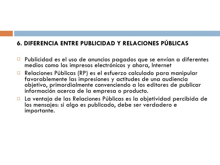 Diferencia Entre Relaciones Publicas Y Publicidad es.slideshare.net
