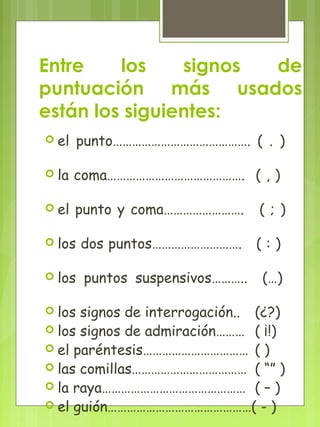 La puntuacion | PPT